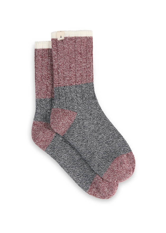 Block Crew Sock - Navy. The Upside