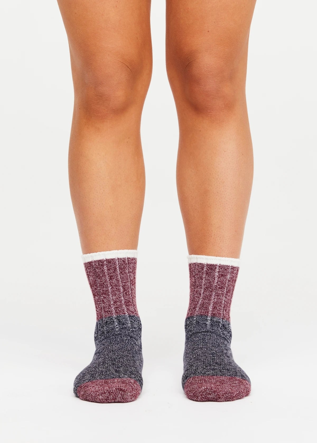 Block Crew Sock - Navy. The Upside