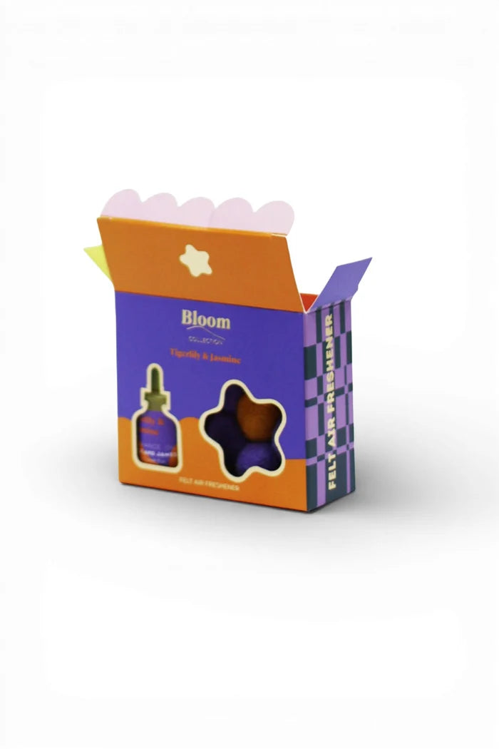 Bloom Collection - Tigerlily & Jasmine Felt Air Freshener