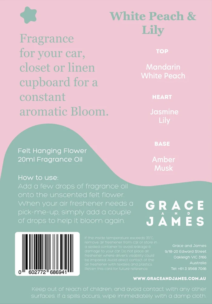 Bloom Collection - White Peach & Lily Air Freshener
