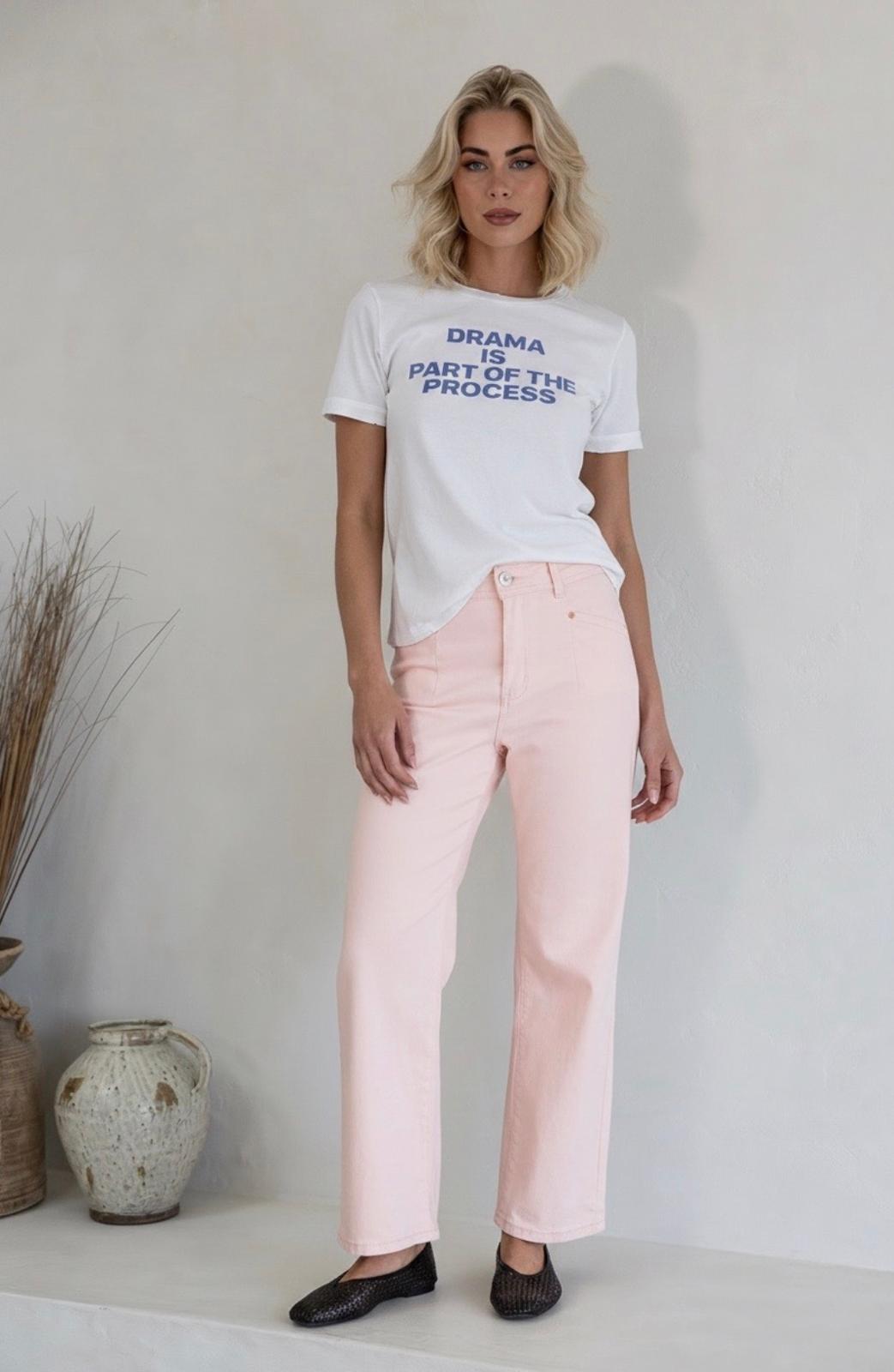 Blush Front Pocket Jeans. Sare Store