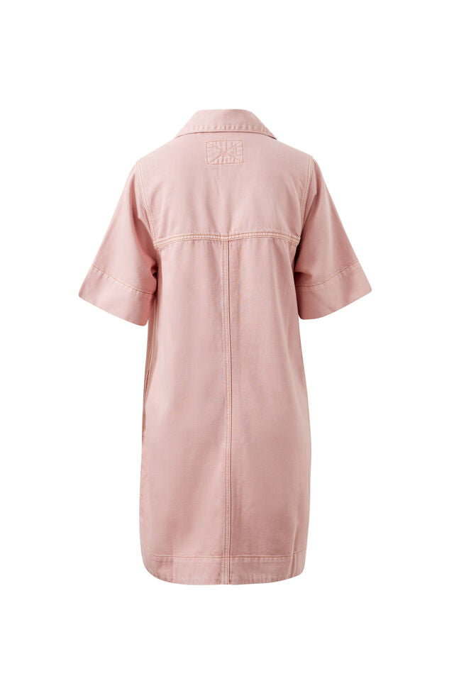 Bonnie Relaxed Shirt Dress - Blossom Pink. Ceres Life