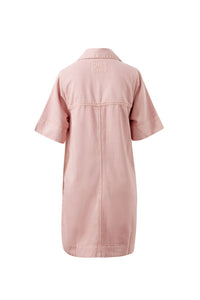 Bonnie Relaxed Shirt Dress - Blossom Pink. Ceres Life