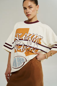 Bordeaux 55 Tee - Vintage White