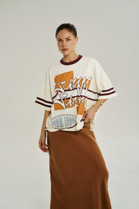 Bordeaux 55 Tee - Vintage White