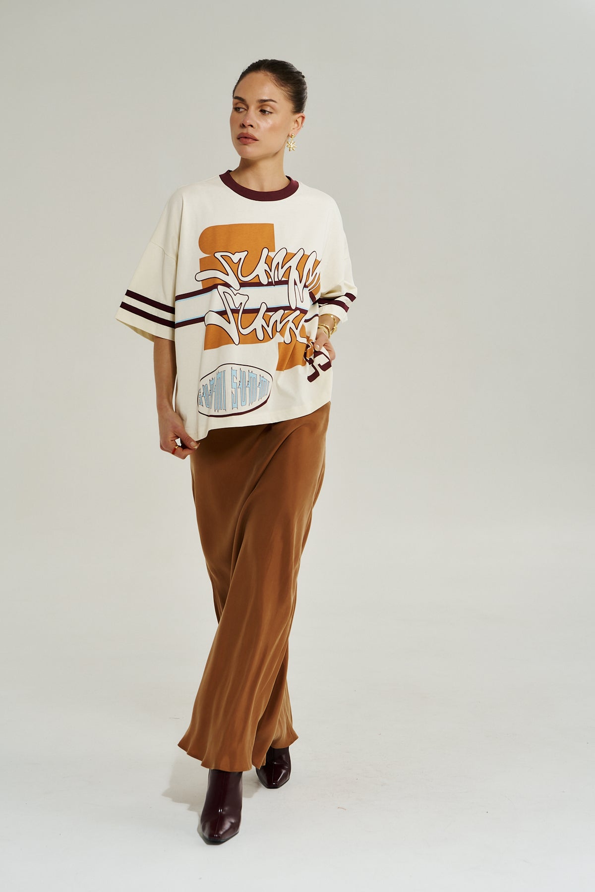 Bordeaux 55 Tee - Vintage White