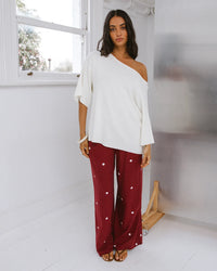 Bordeaux Pant - Cherry
