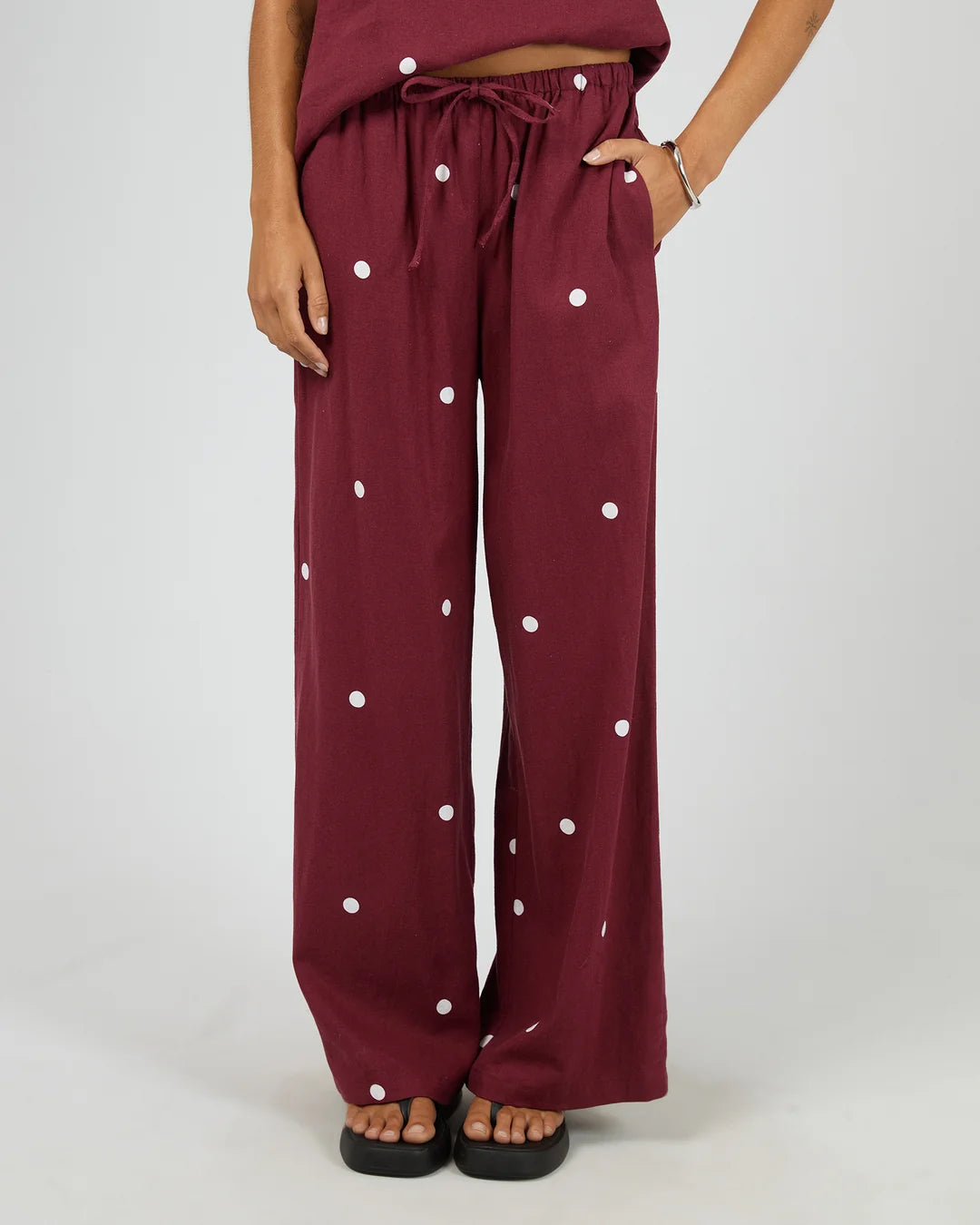 Bordeaux Pant - Cherry