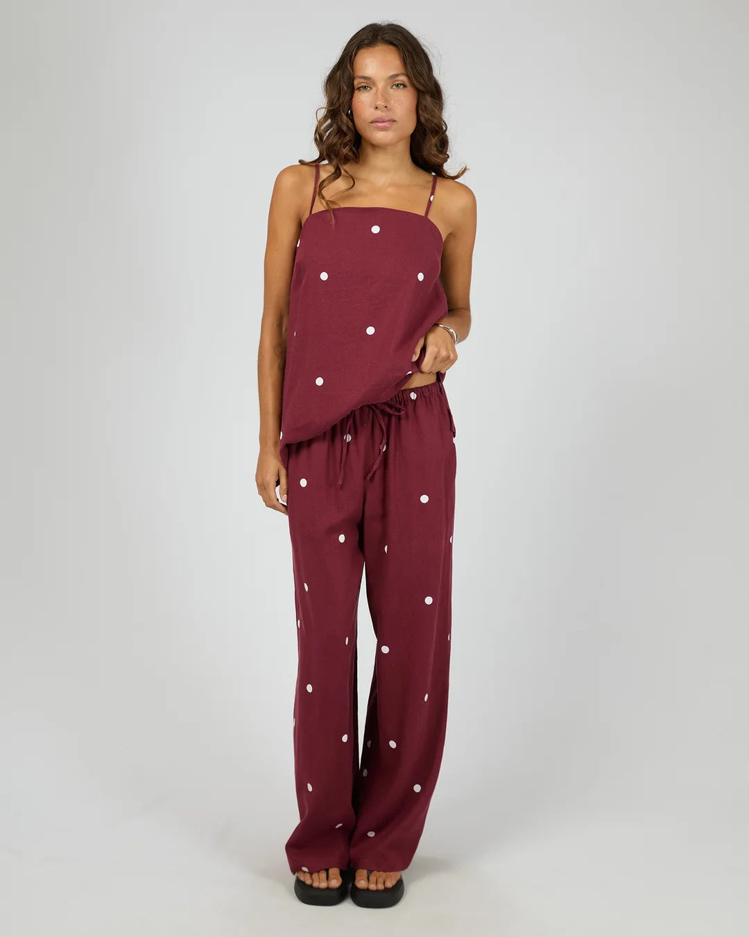 Bordeaux Pant - Cherry