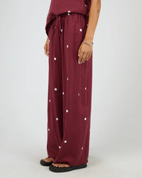 Bordeaux Pant - Cherry