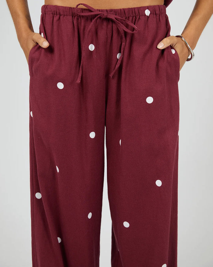 Bordeaux Pant - Cherry