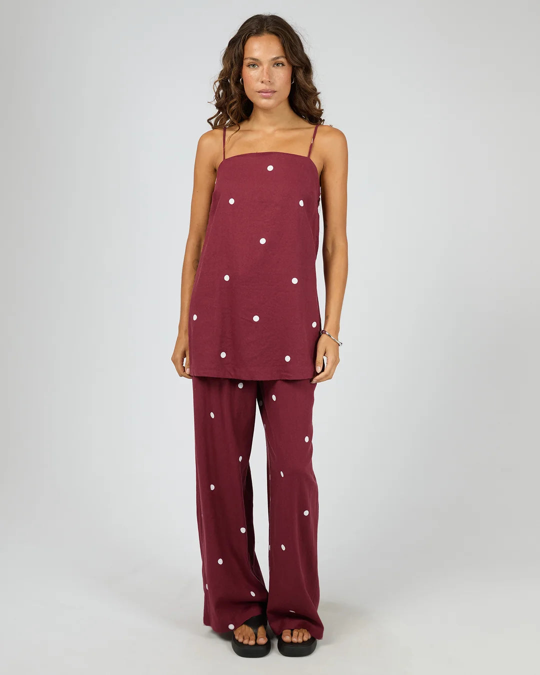 Bordeaux Tunic Top - Cherry
