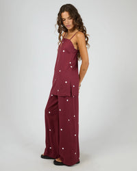 Bordeaux Tunic Top - Cherry