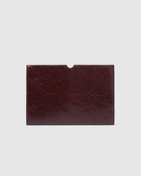 Brooke Laptop Slip - Burgundy Patent. Louenhide
