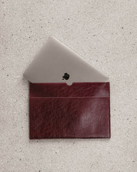 Brooke Laptop Slip - Burgundy Patent. Louenhide