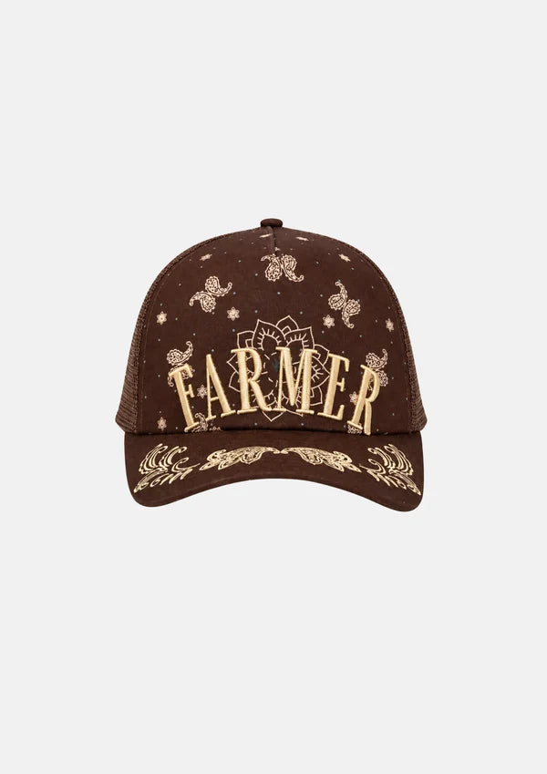 Brown Bandana Trucker