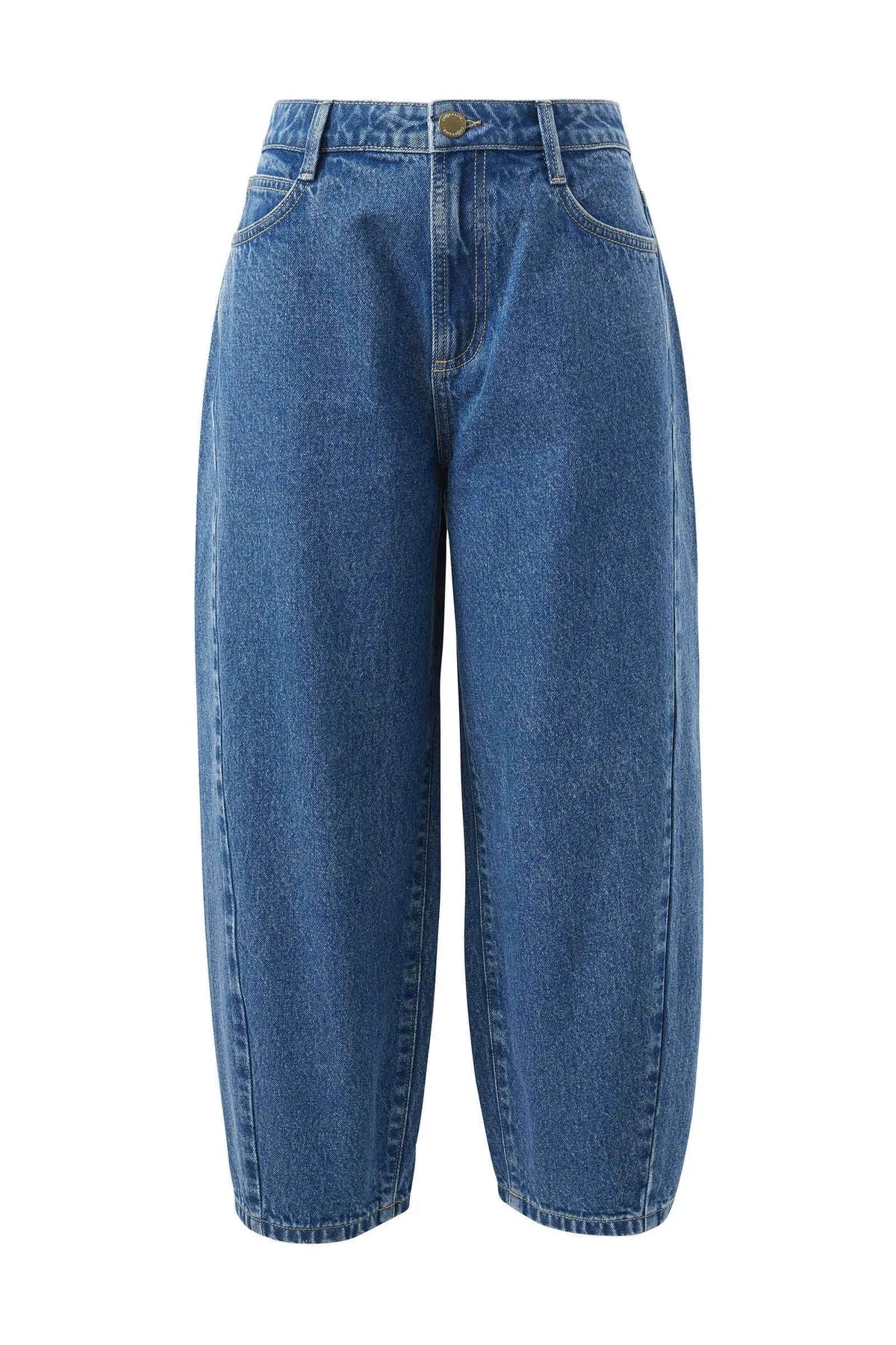 Maggie Tapered Barrel Jeans - Fresh Indigo