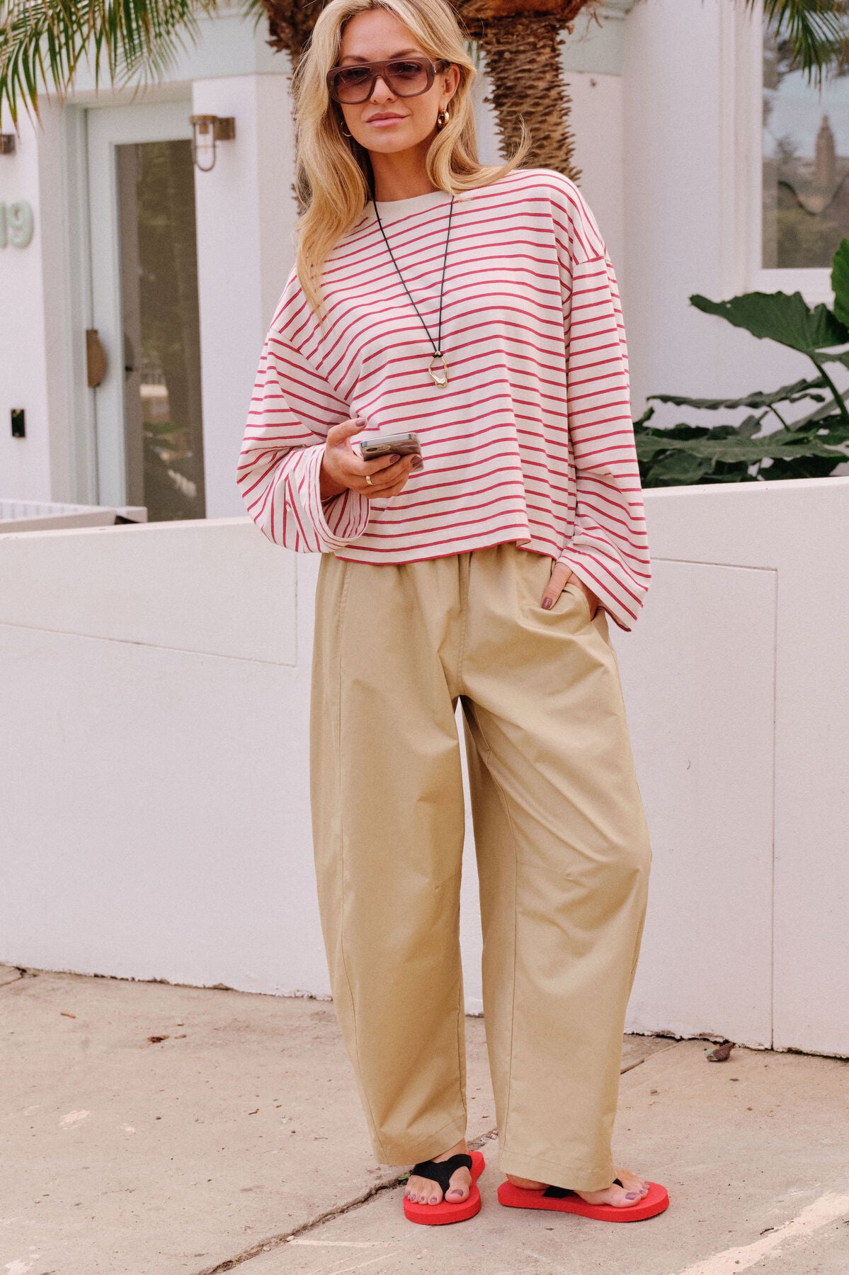 Bella Barrel Pant - Burnt Butter