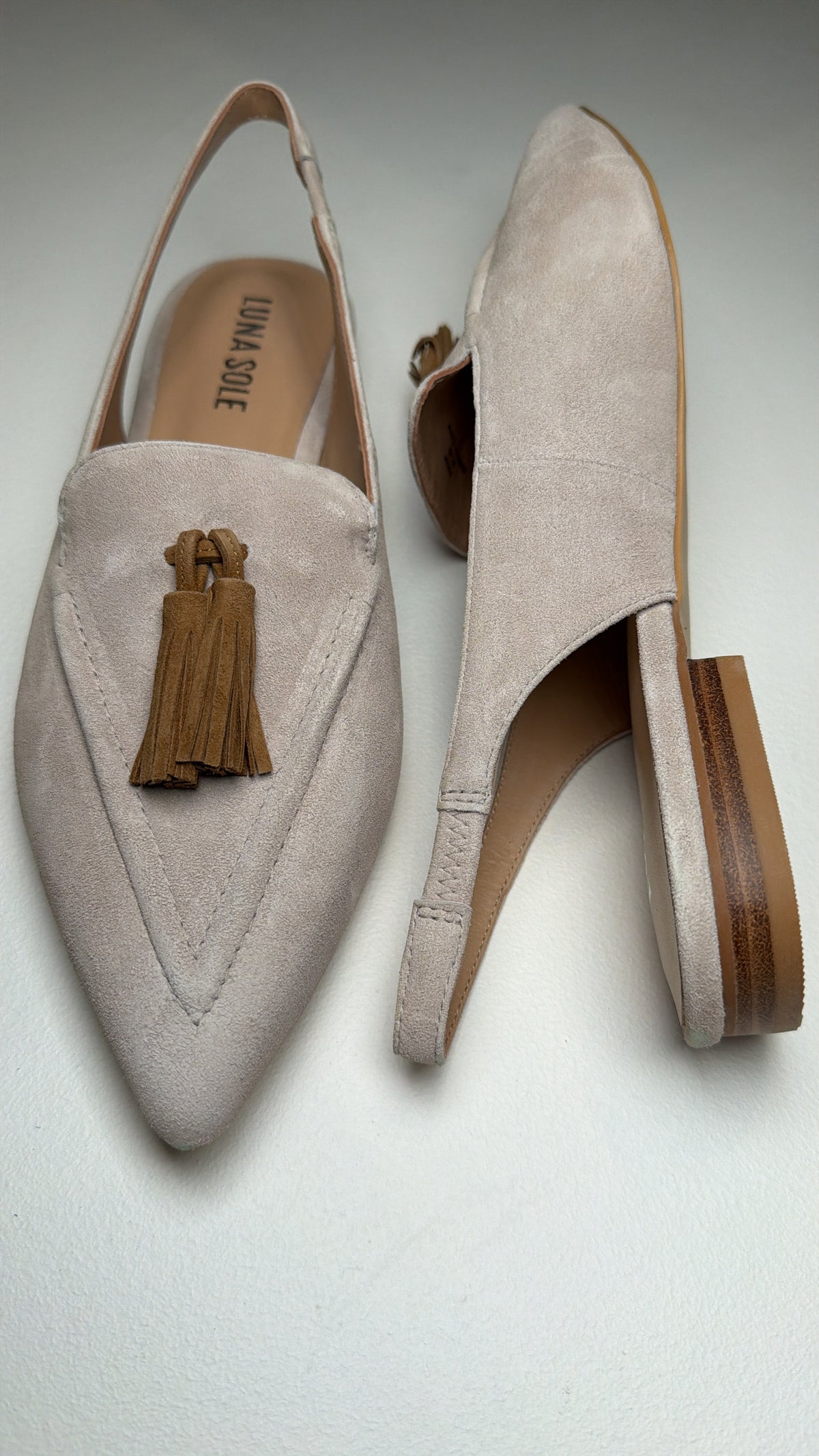 Luna Sole Piper - Creme/Brown Suede