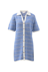 Nala Stripe Mini Dress - Summer Blue Stripe