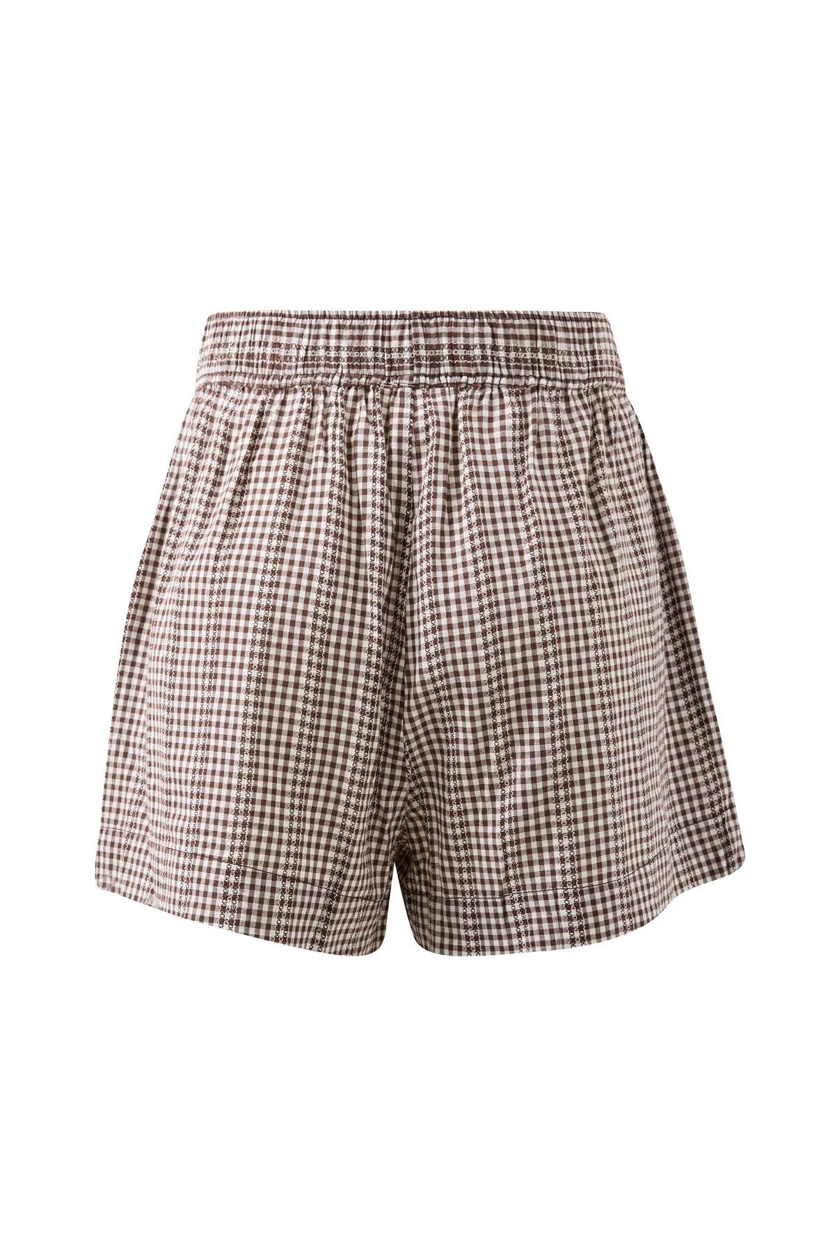Mila Short - Choc Gingham