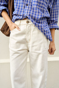 Demi Barrel Jean - Ecru