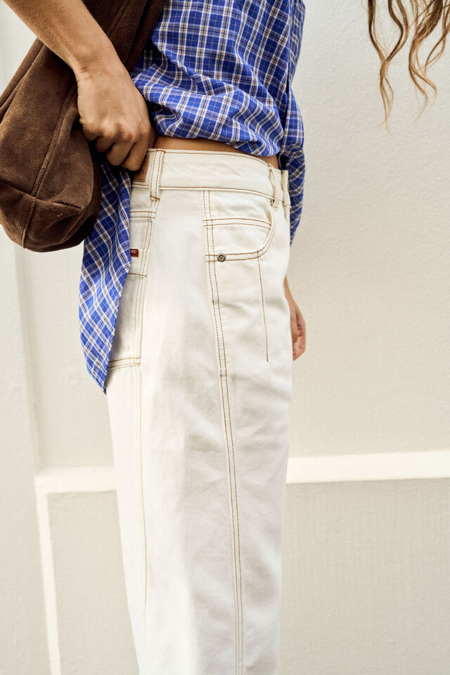 Demi Barrel Jean - Ecru