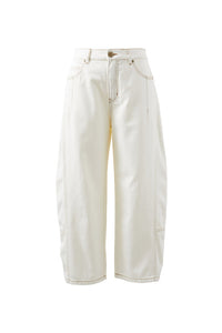 Demi Barrel Jean - Ecru