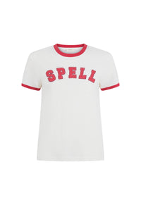 Roomie Shrunken Sports Tee - Sand Cream