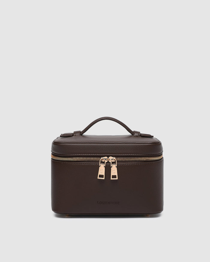 Camden Cosmetic Case - Chocolate