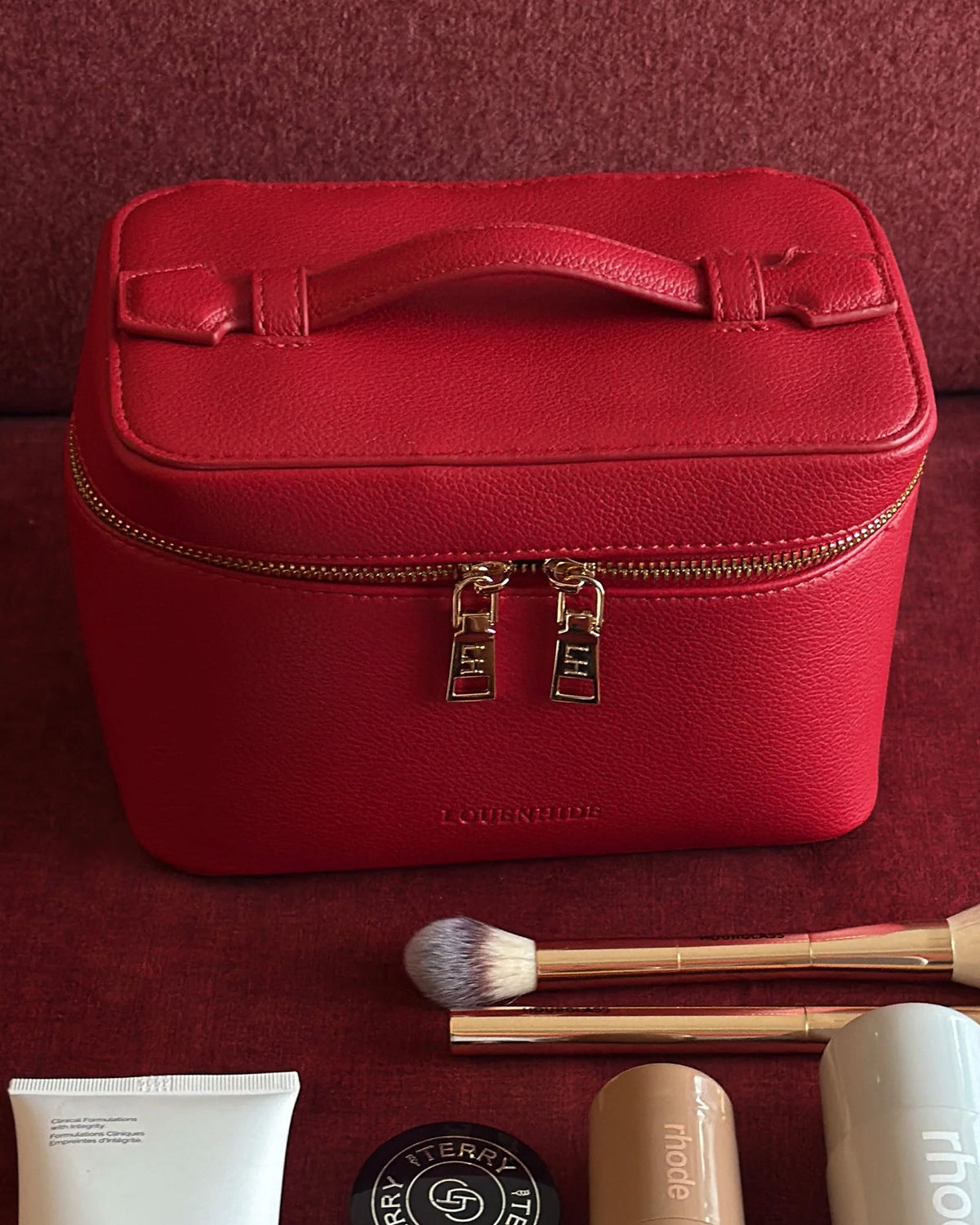 Camden Cosmetic Case - Red