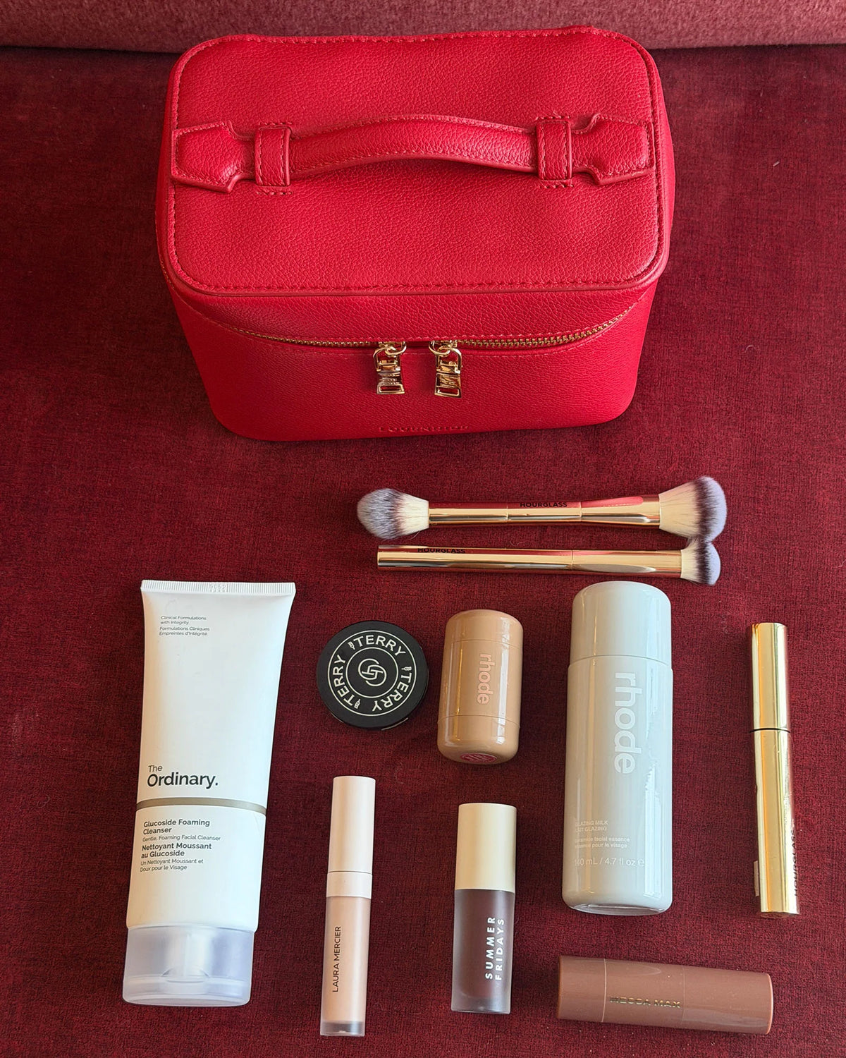 Camden Cosmetic Case - Red