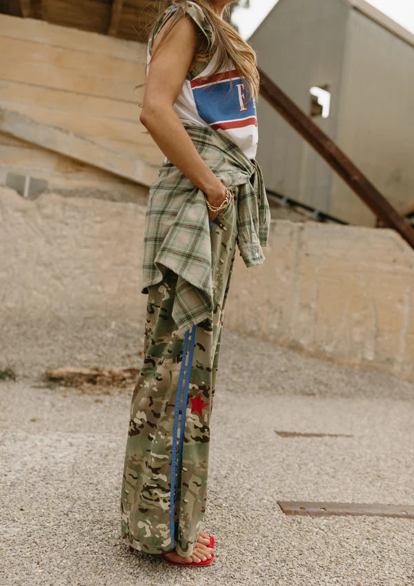 Camo Jersey Track Pant