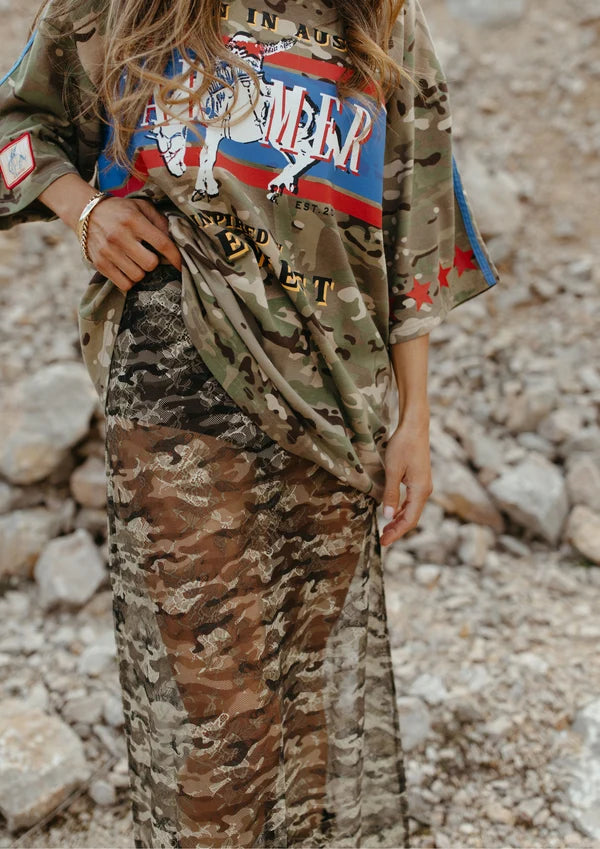 Camo Lace Skirt