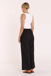 Carmen Cropped Pant - Black. Feather and Noise