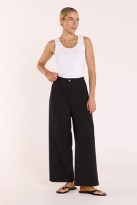 Carmen Cropped Pant - Black. Feather and Noise