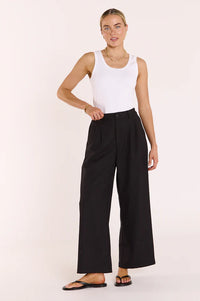 Carmen Cropped Pant - Black. Feather and Noise