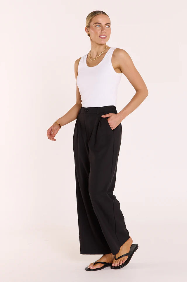 Carmen Cropped Pant - Black. Feather and Noise