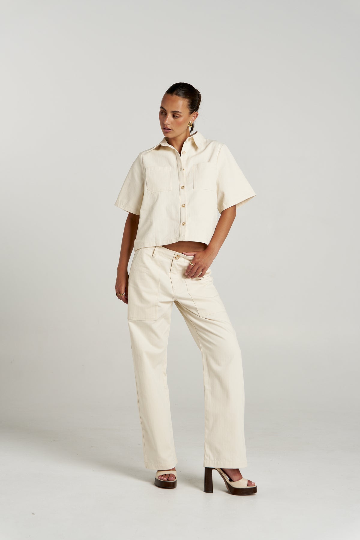 Carpenter Pant - Ecru. Summi Summi