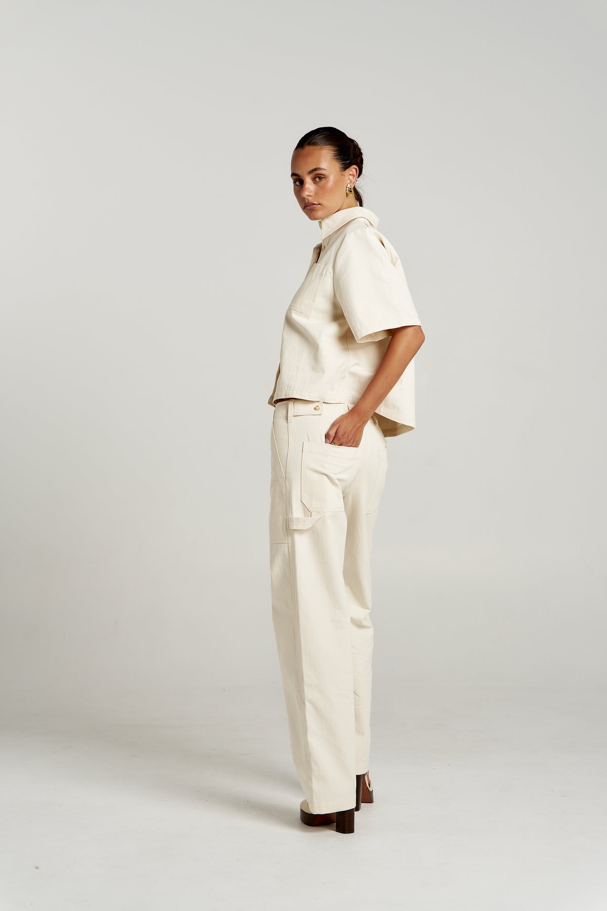 Carpenter Pant - Ecru. Summi Summi