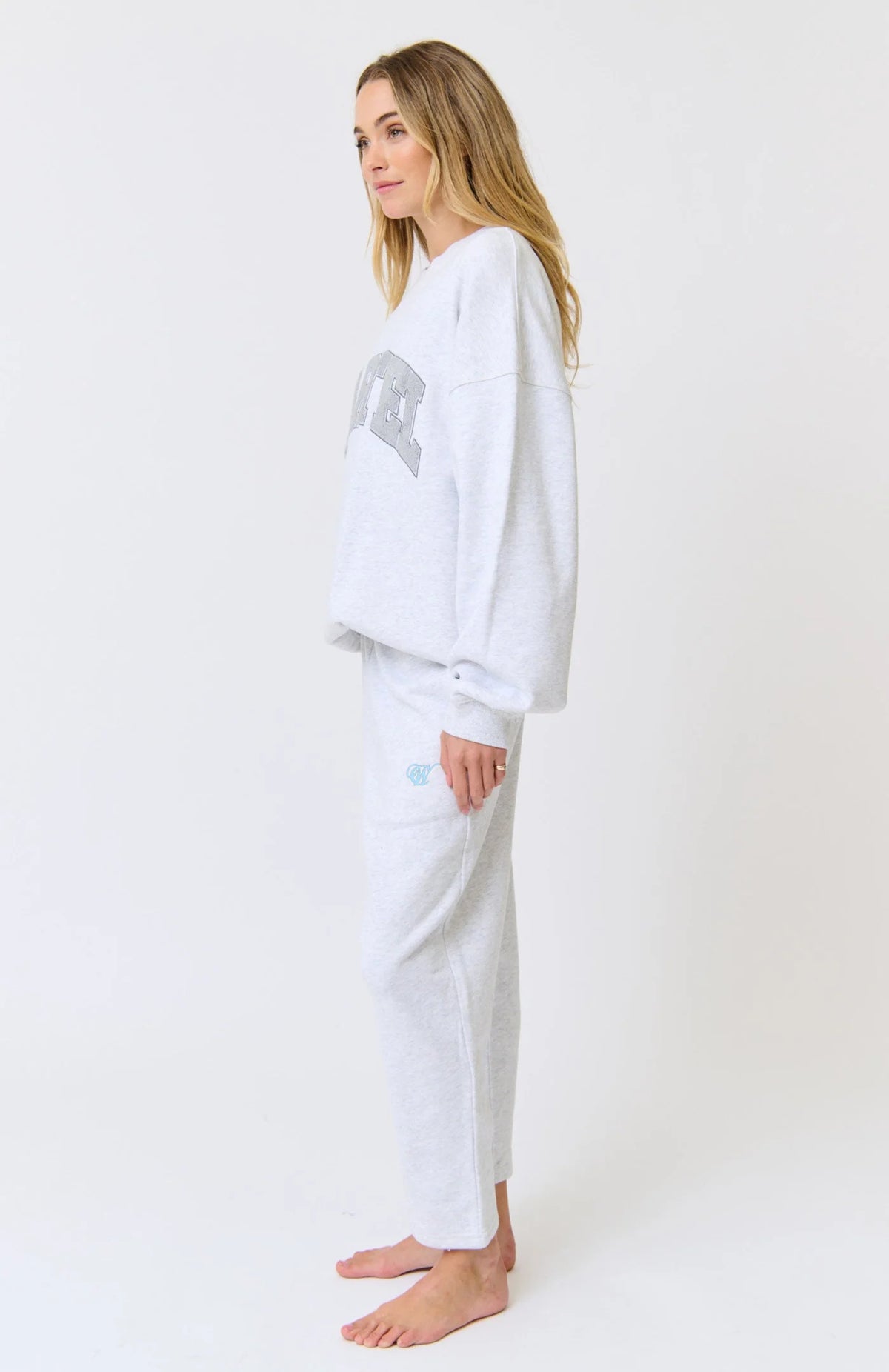 Nina Sweater - Grey Marle Varsity