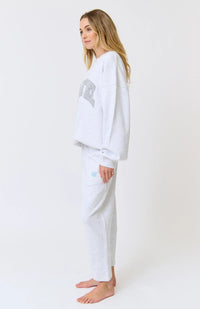 Nina Sweater - Grey Marle Varsity