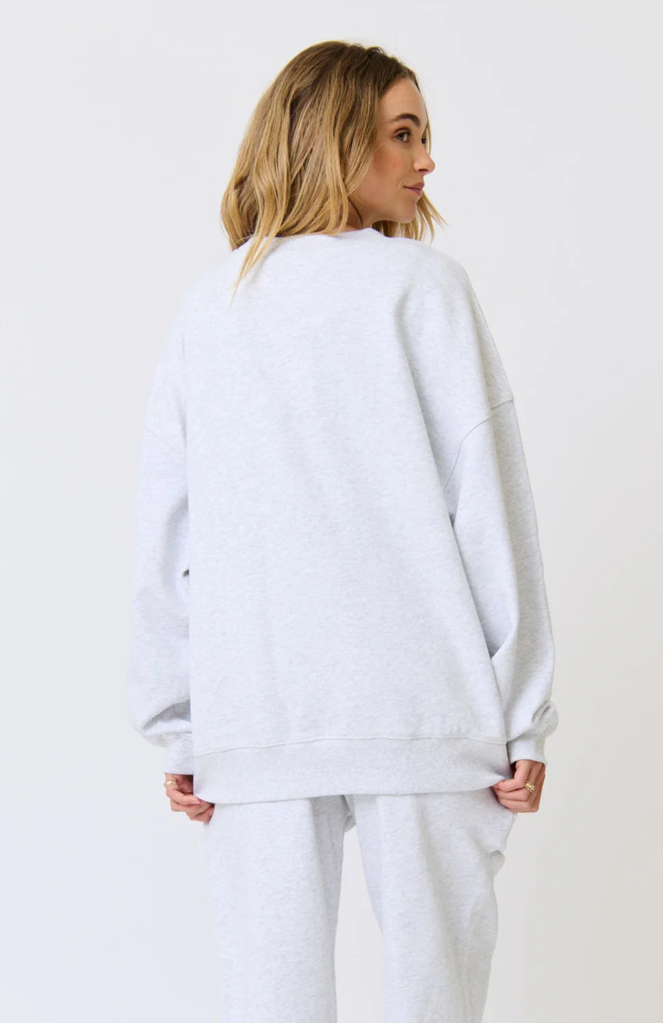 Nina Sweater - Grey Marle Varsity