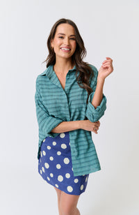 Maya Shirt - Jade Check