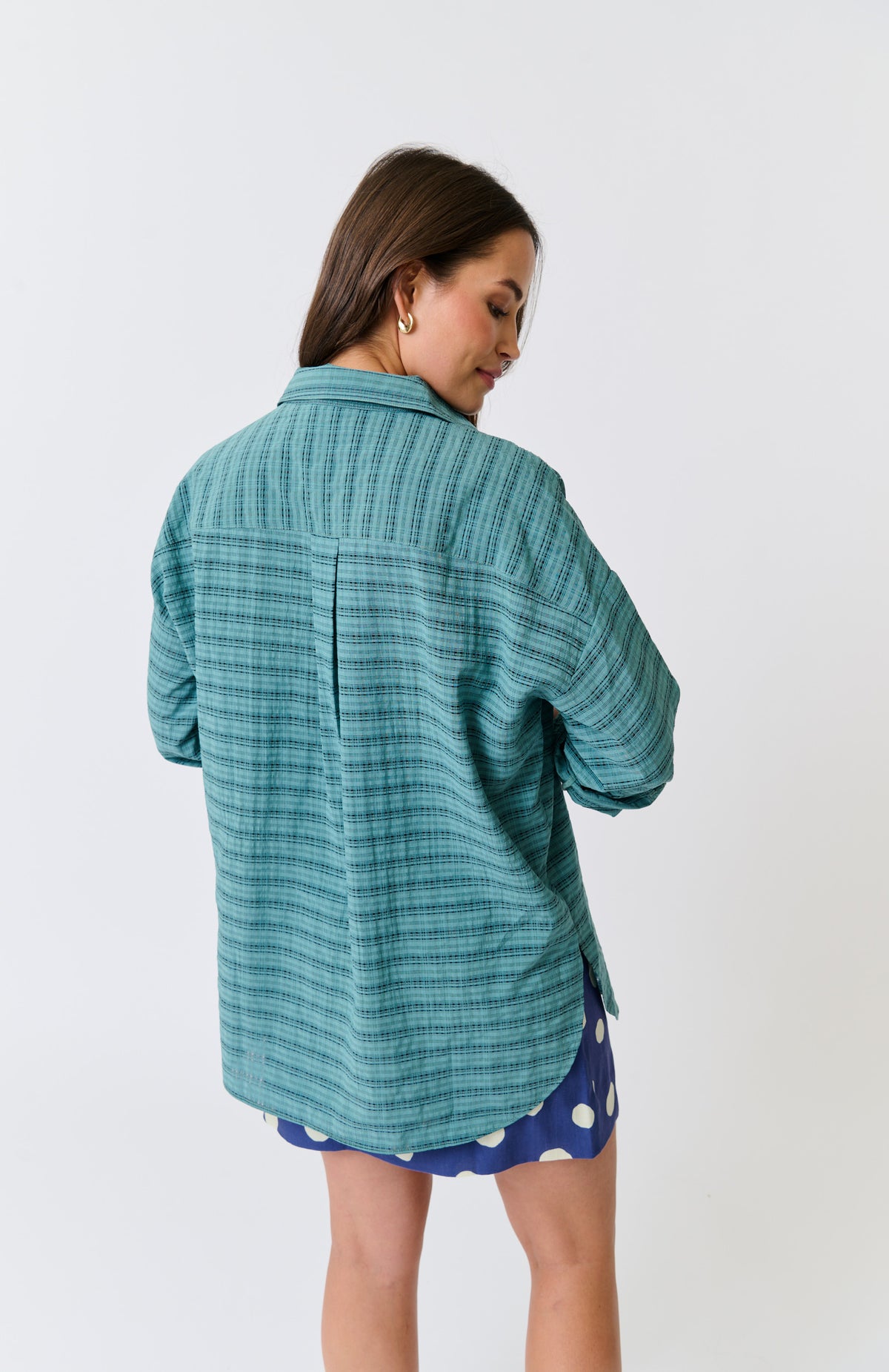Maya Shirt - Jade Check