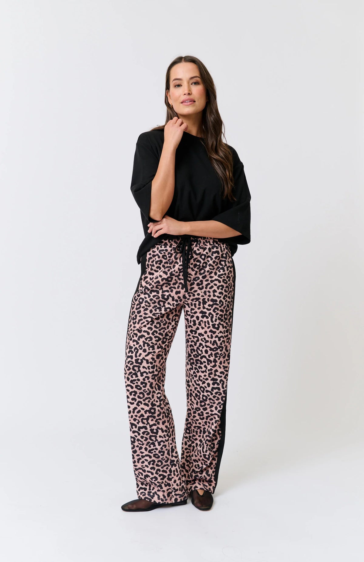 Adeline Pant - Neutral Leopard