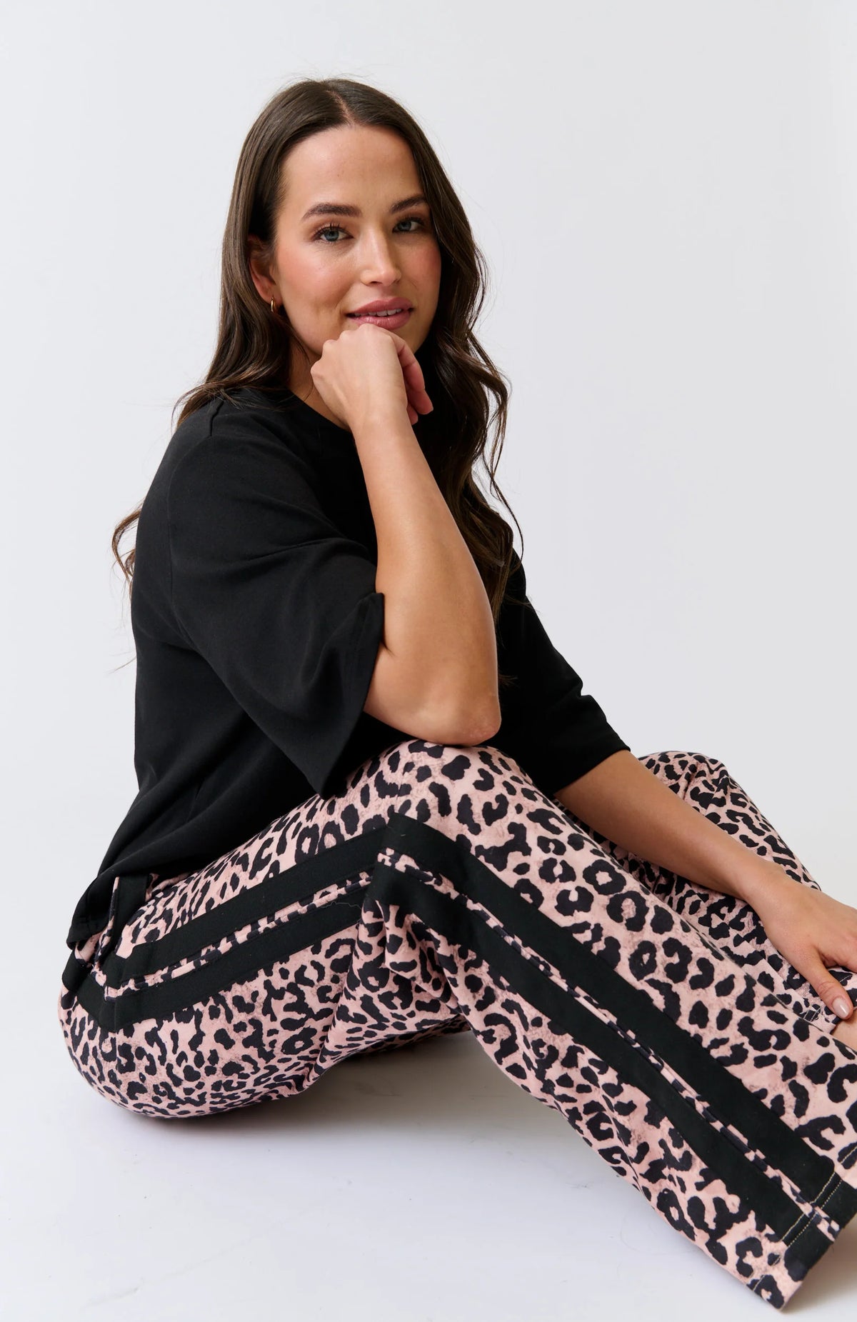 Adeline Pant - Neutral Leopard