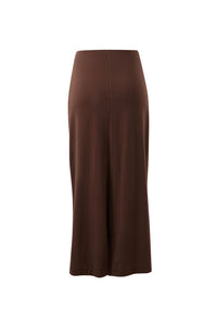 Clara Column Skirt - Chocolate. Ceres Life