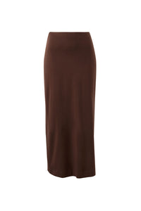 Clara Column Skirt - Chocolate. Ceres Life