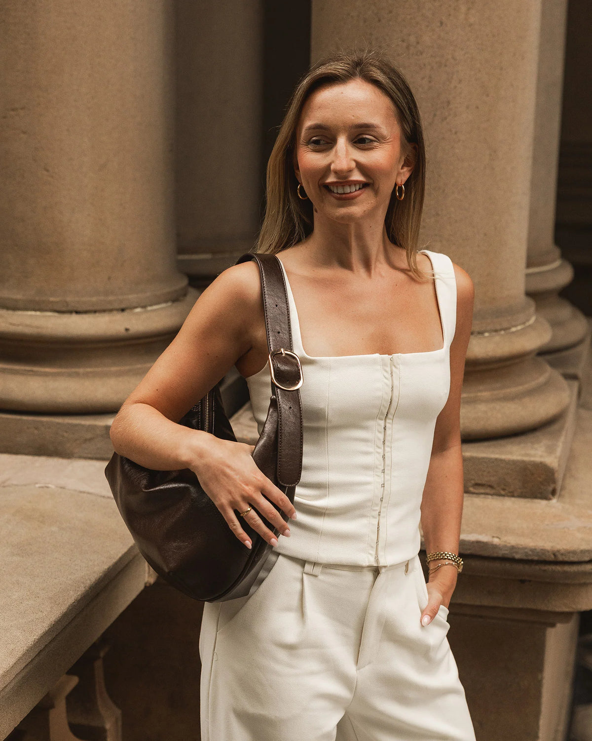 Cleo Shoulder Bag - Chocolate